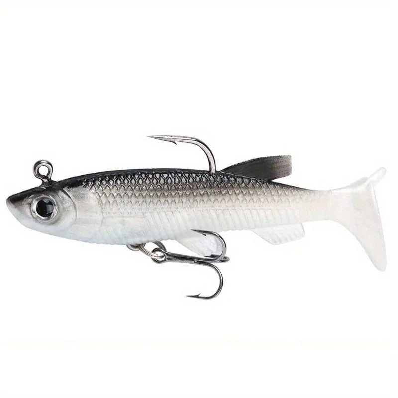 5Pcs Realistic Soft Bait Kit With Sharp Hooks For Fishing
