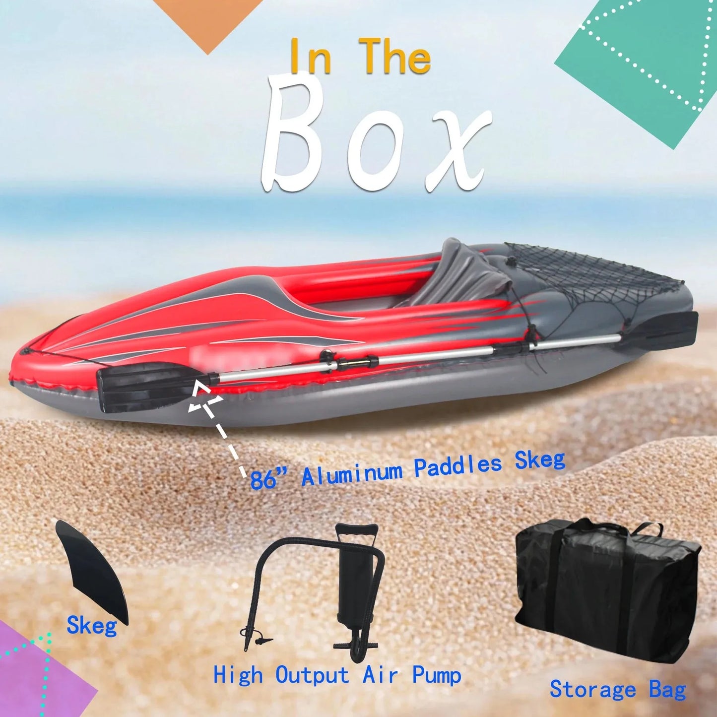 HHSJZWCY Inflatable Kayak Fishing Boat for Lakes and Rivers
