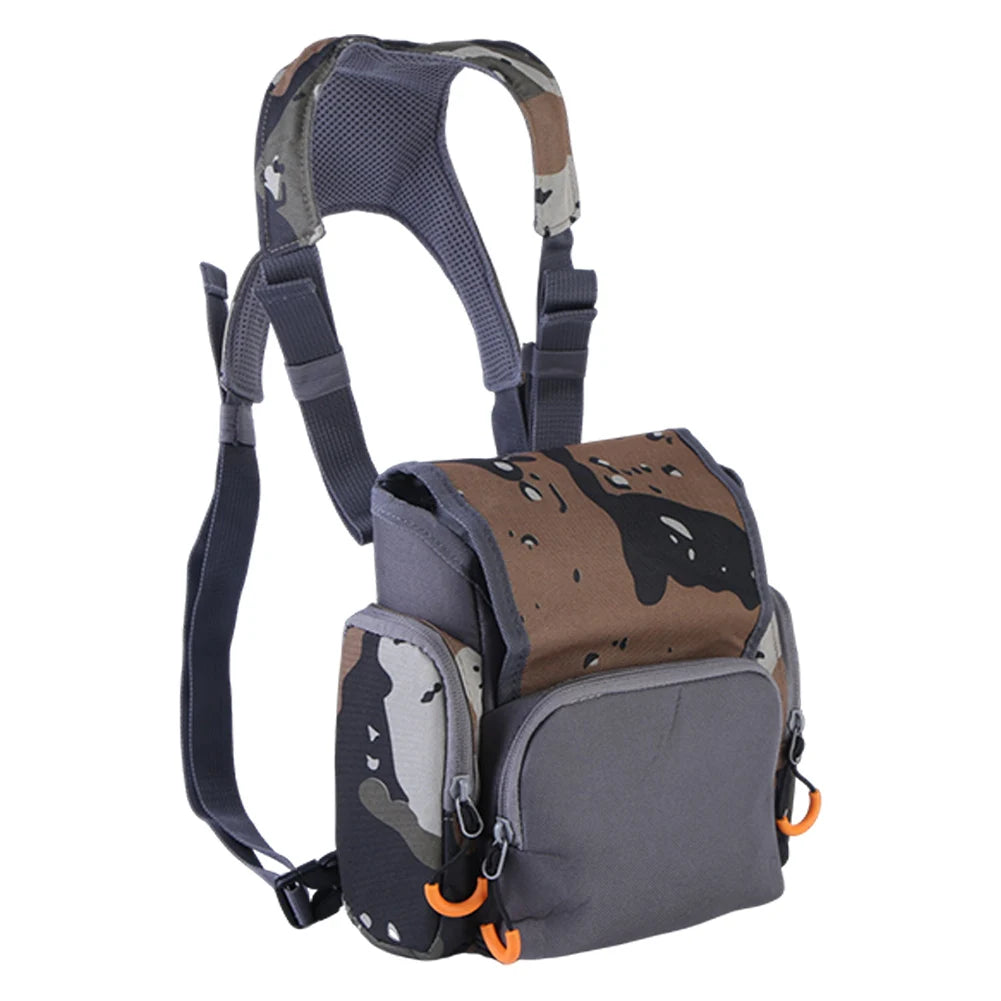 Binocular Harness Chest Pack With Rangefinder Pouch And Rain Cover