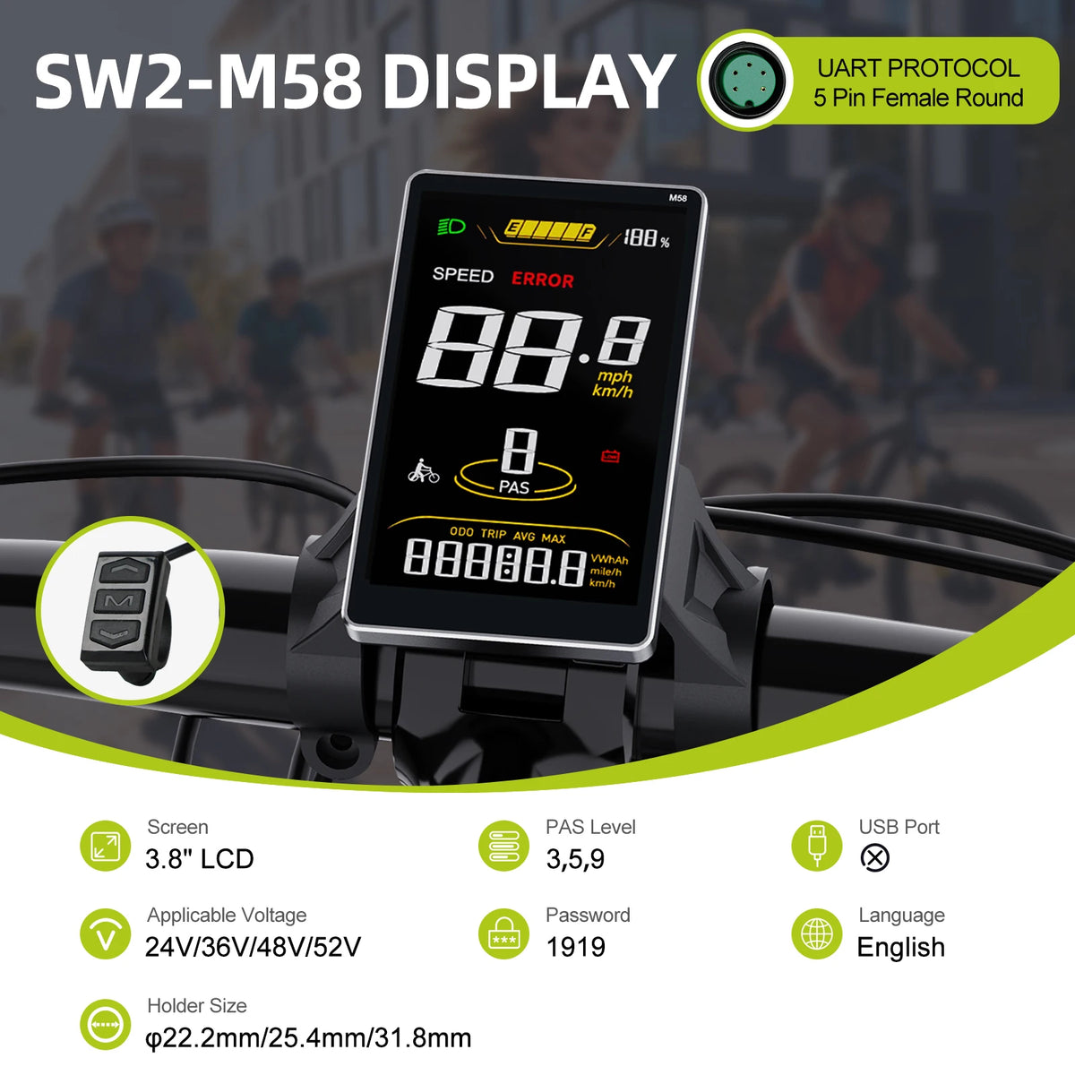 Varstrom UART Display Protocol Ebike Bluetooth Dash Bafang Hub Motors
