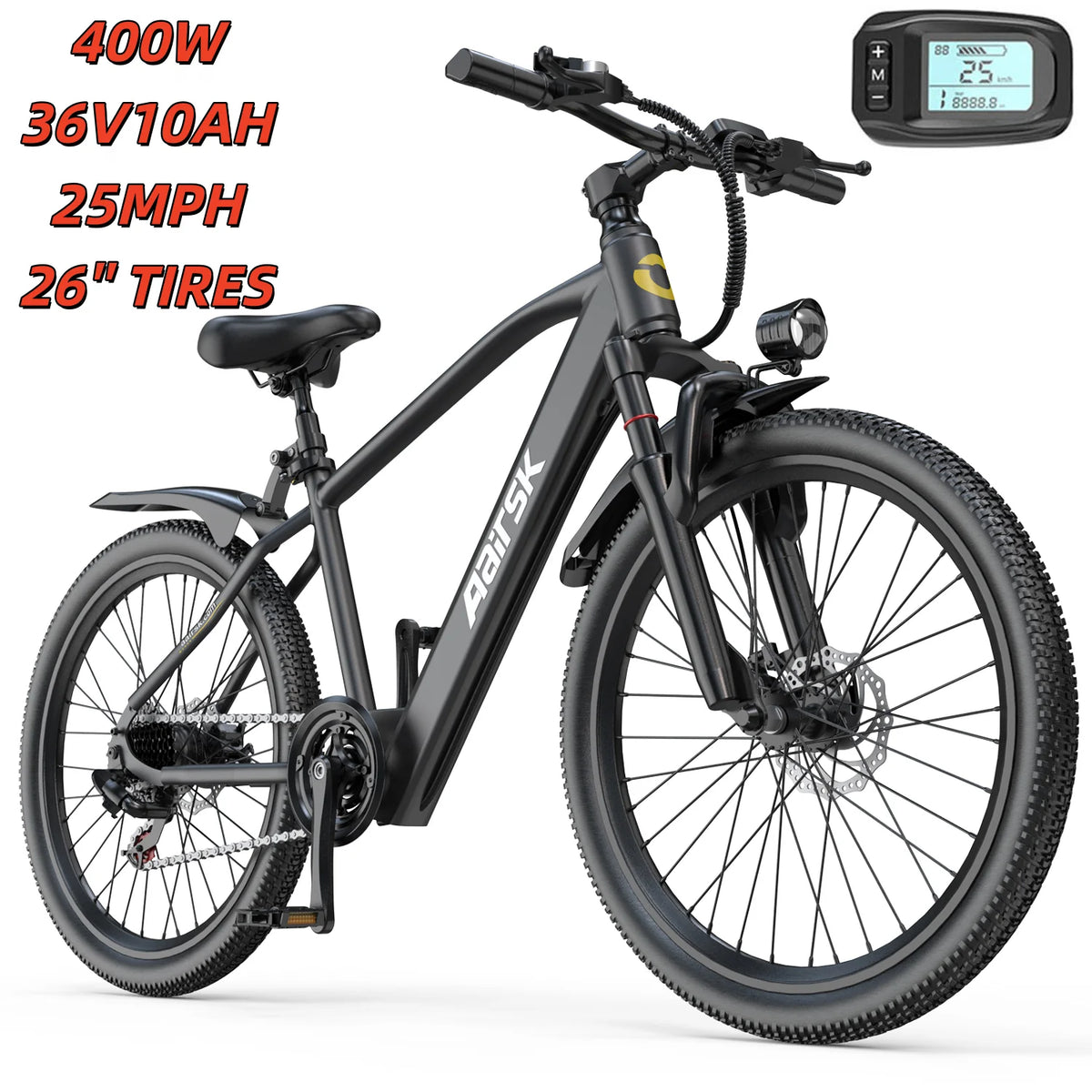 EOEOTWO Fat Tire Electric Bike 1000W Motor 34 MPH Range