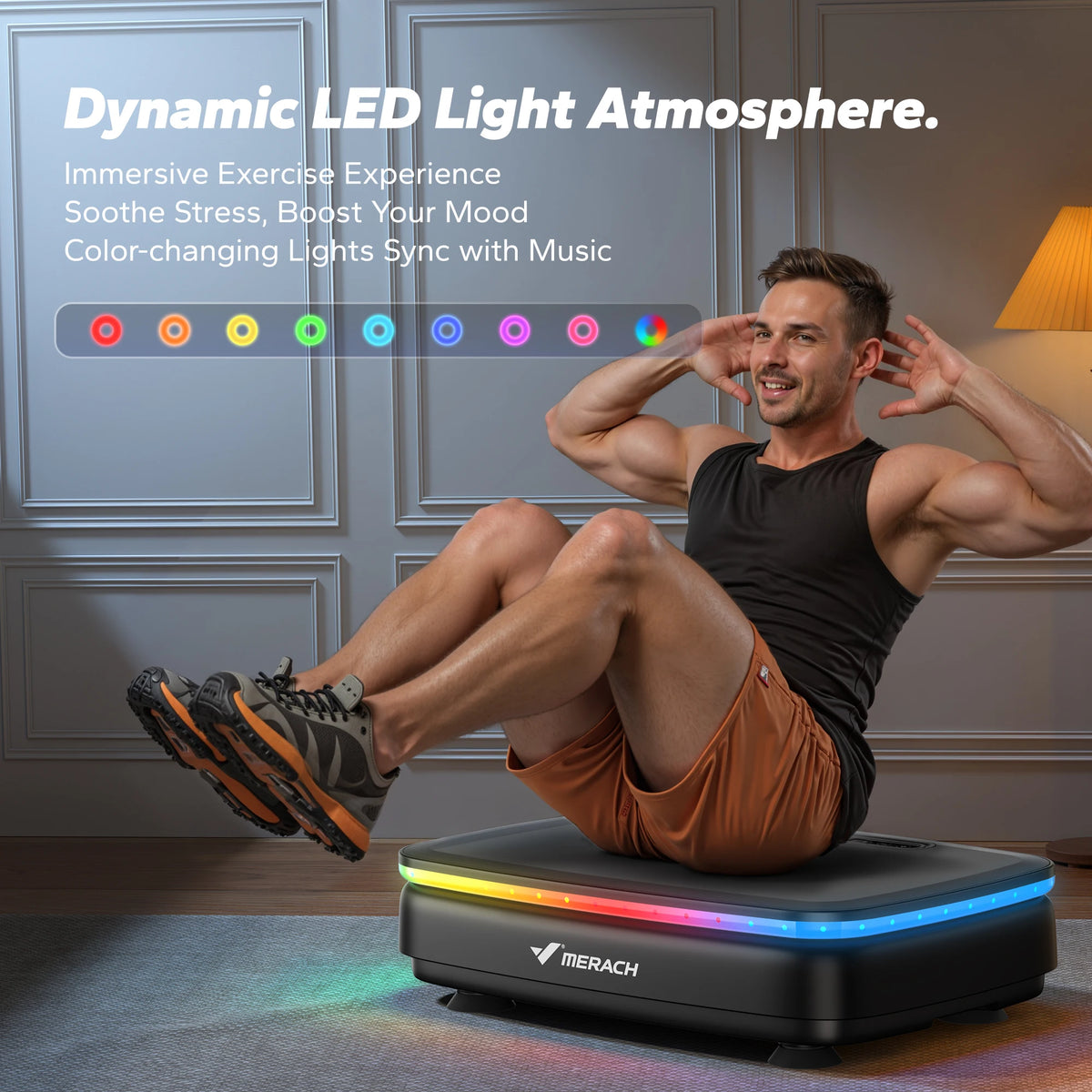Merach Whole Body Vibration Plate Exercise Machine With Remote Control