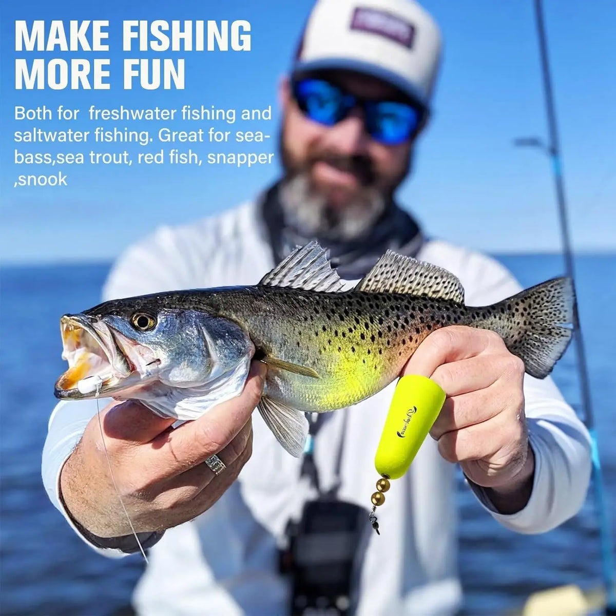 Three Shapes Popping Cork Fishing Floats Set for Saltwater Freshwater