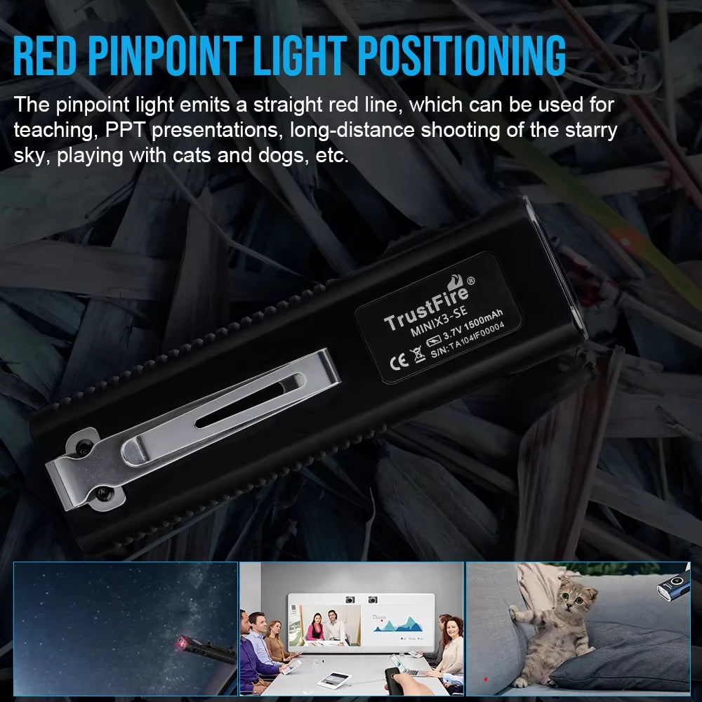TrustFire MINIX3-SE 1200 Lumen EDC Flashlight IPX6 Rechargeable