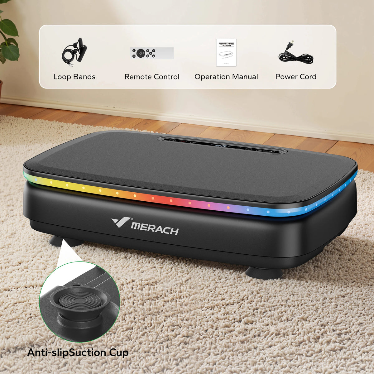 Merach Whole Body Vibration Plate Exercise Machine With Remote Control
