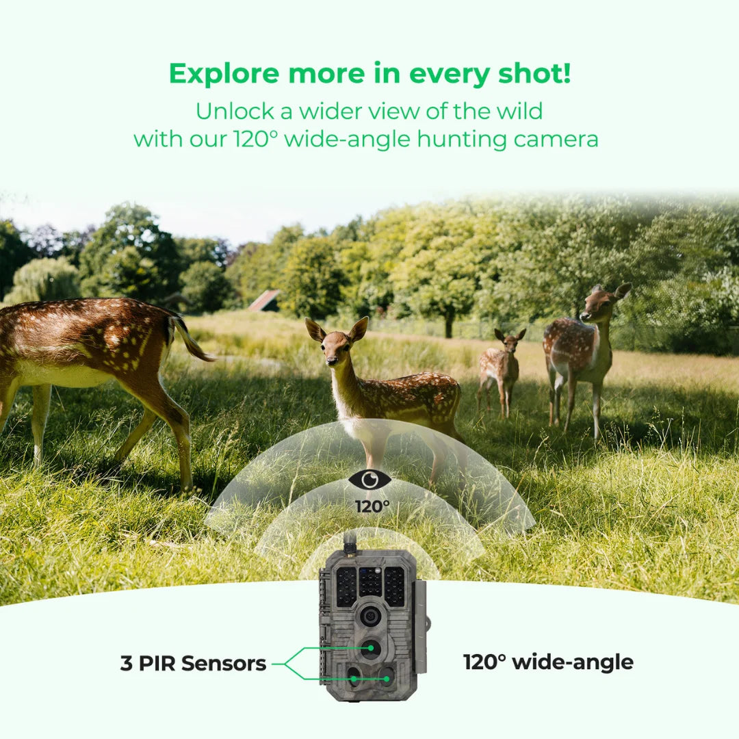Cellular Trail Camera With Unlimited Data Plan 4G LTE IP66 Waterproof