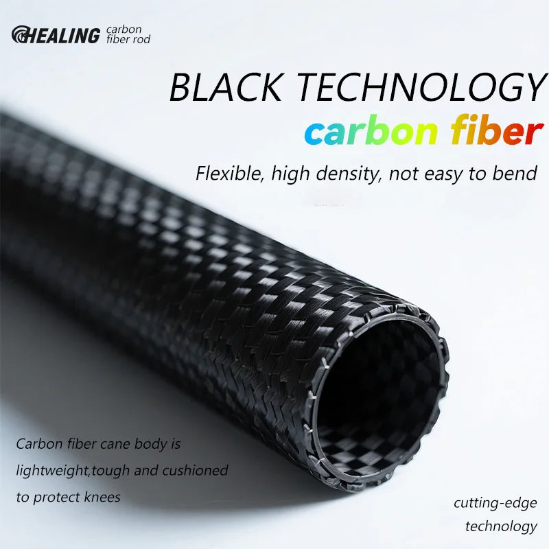 OKHEALING Anti Shock Carbon Fiber Trekking Poles For Hiking