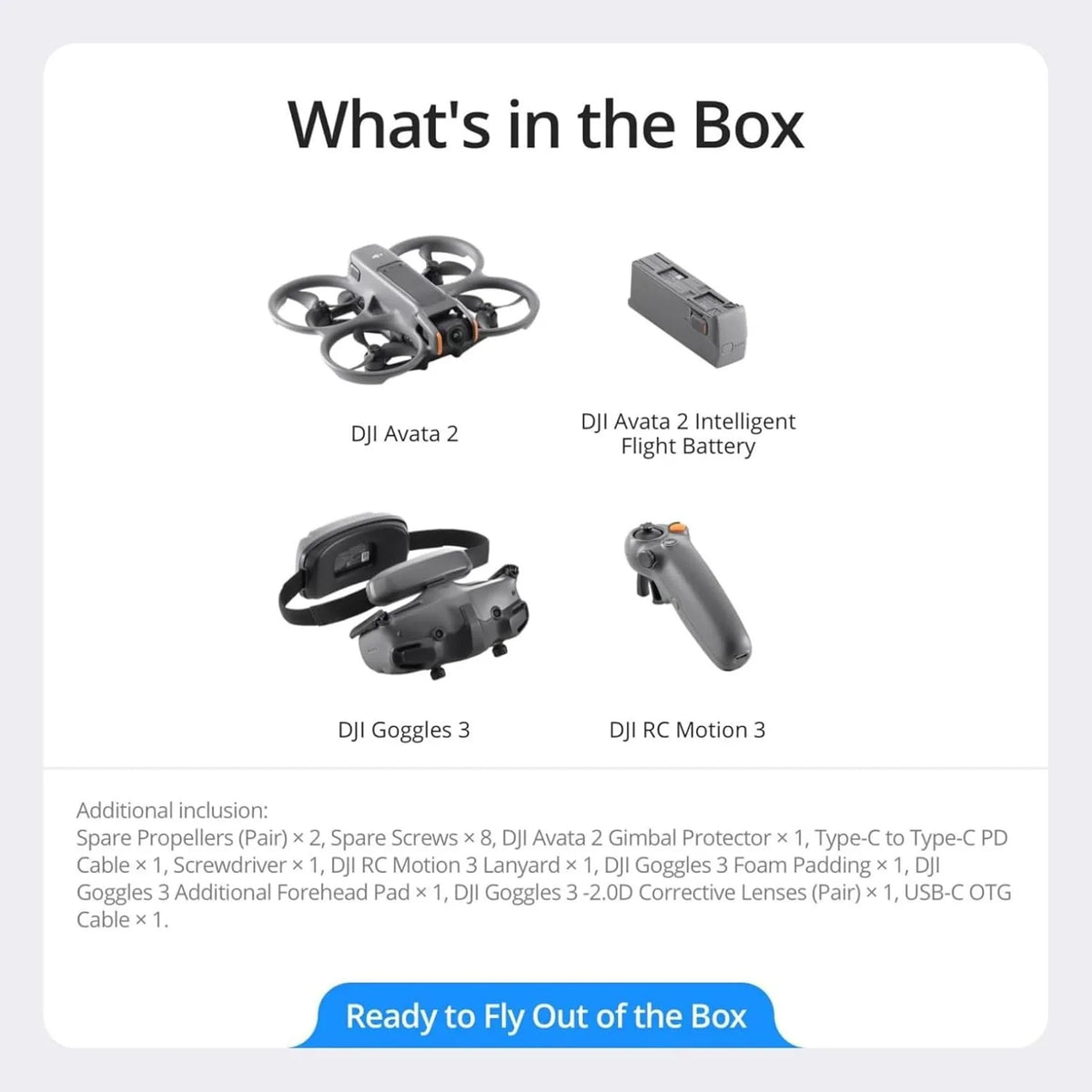 DJI Avata 2 Fly More Combo FPV Drone 4K Camera With Prop Guards