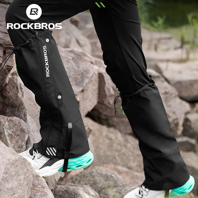 Rockbros Waterproof Outdoor Leg Gaiters For Hiking And Skiing