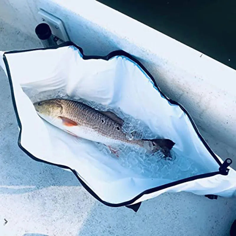 Insulated Fish Cooler Bag Leakproof Tackle Storage Tote