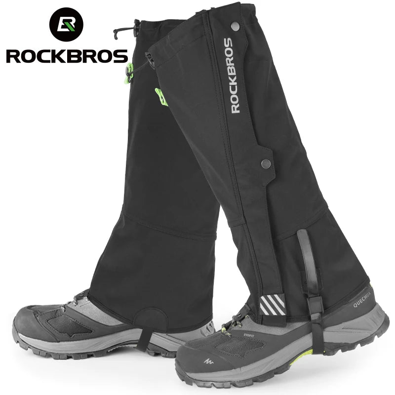 Rockbros Waterproof Outdoor Leg Gaiters For Hiking And Skiing