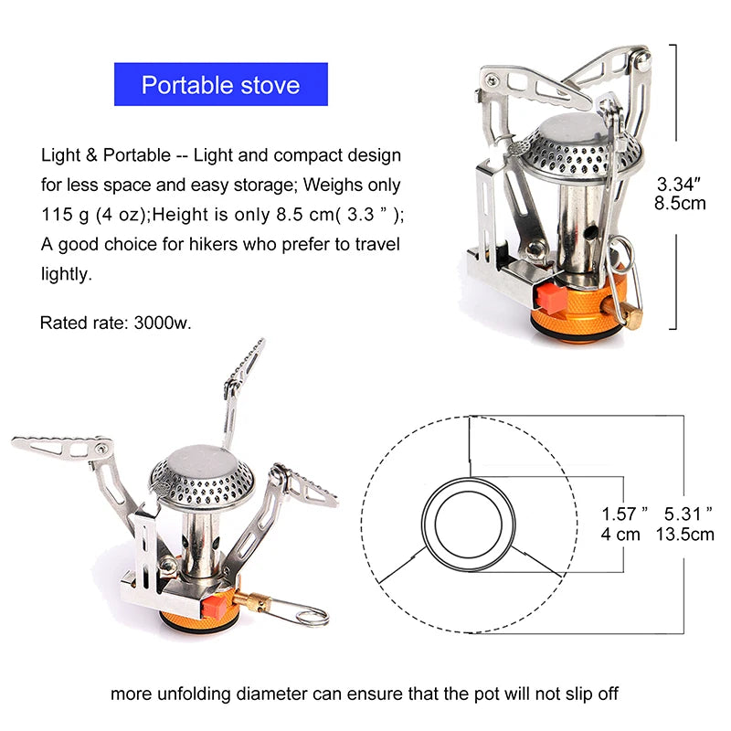 Widesea Compact Aluminum Camping Cookware Set With Utensils