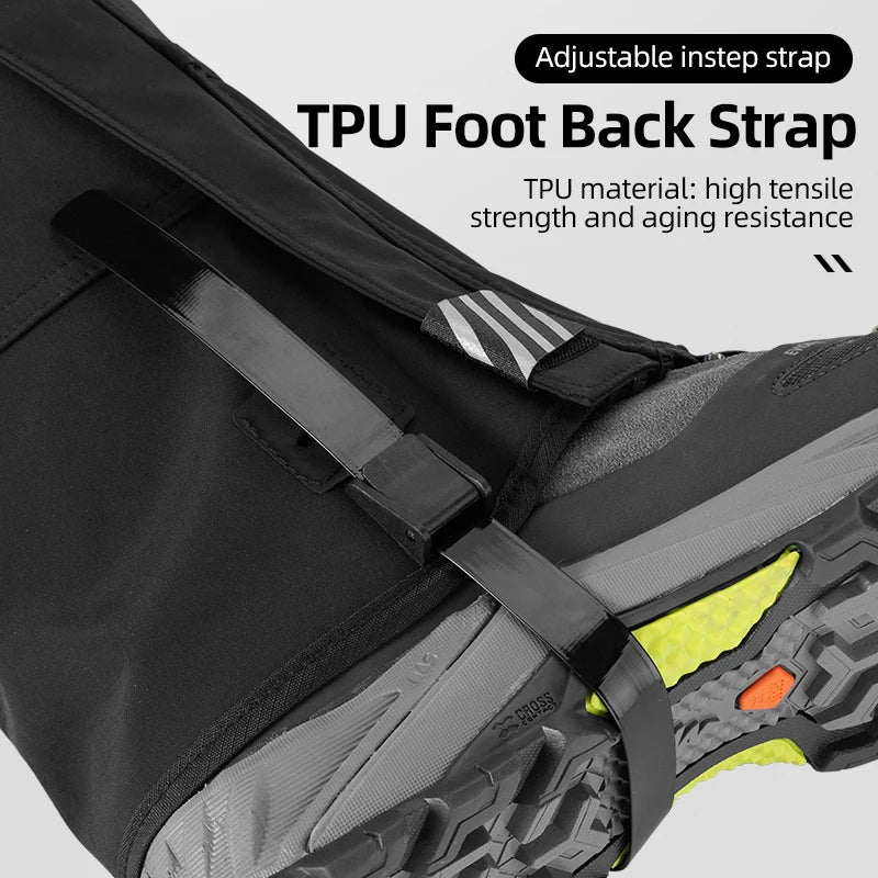 Rockbros Waterproof Outdoor Leg Gaiters For Hiking And Skiing