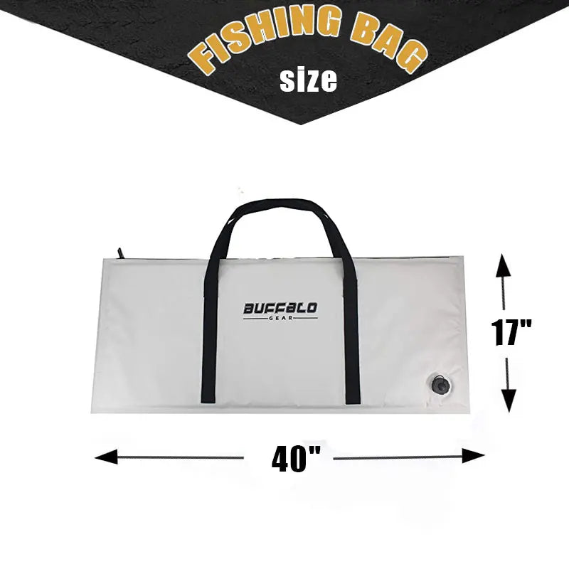 Insulated Fish Cooler Bag Leakproof Tackle Storage Tote