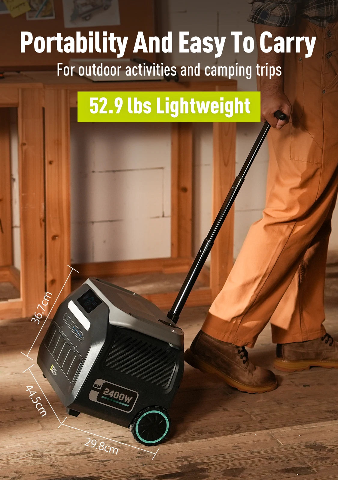 Iee 2400W Solar Generator Portable Power Station System