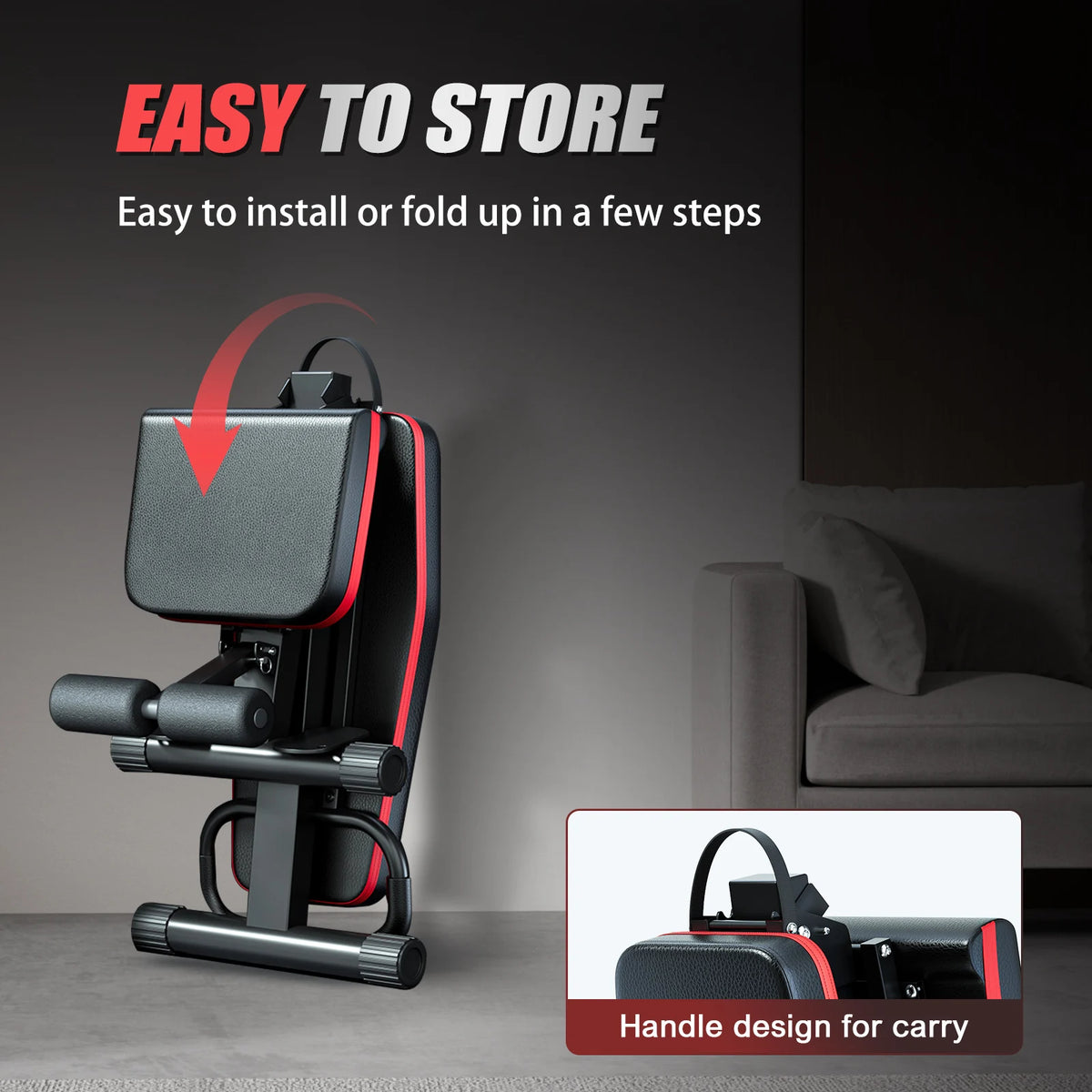 Pre Assembled Foldable Dumbbell Weight Bench For Home Gym