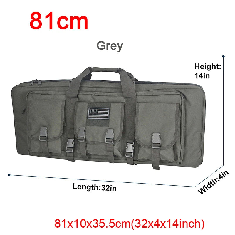 LQARMY Tactical Double Rifle Case Molle Gun Bag Sniper Airsoft