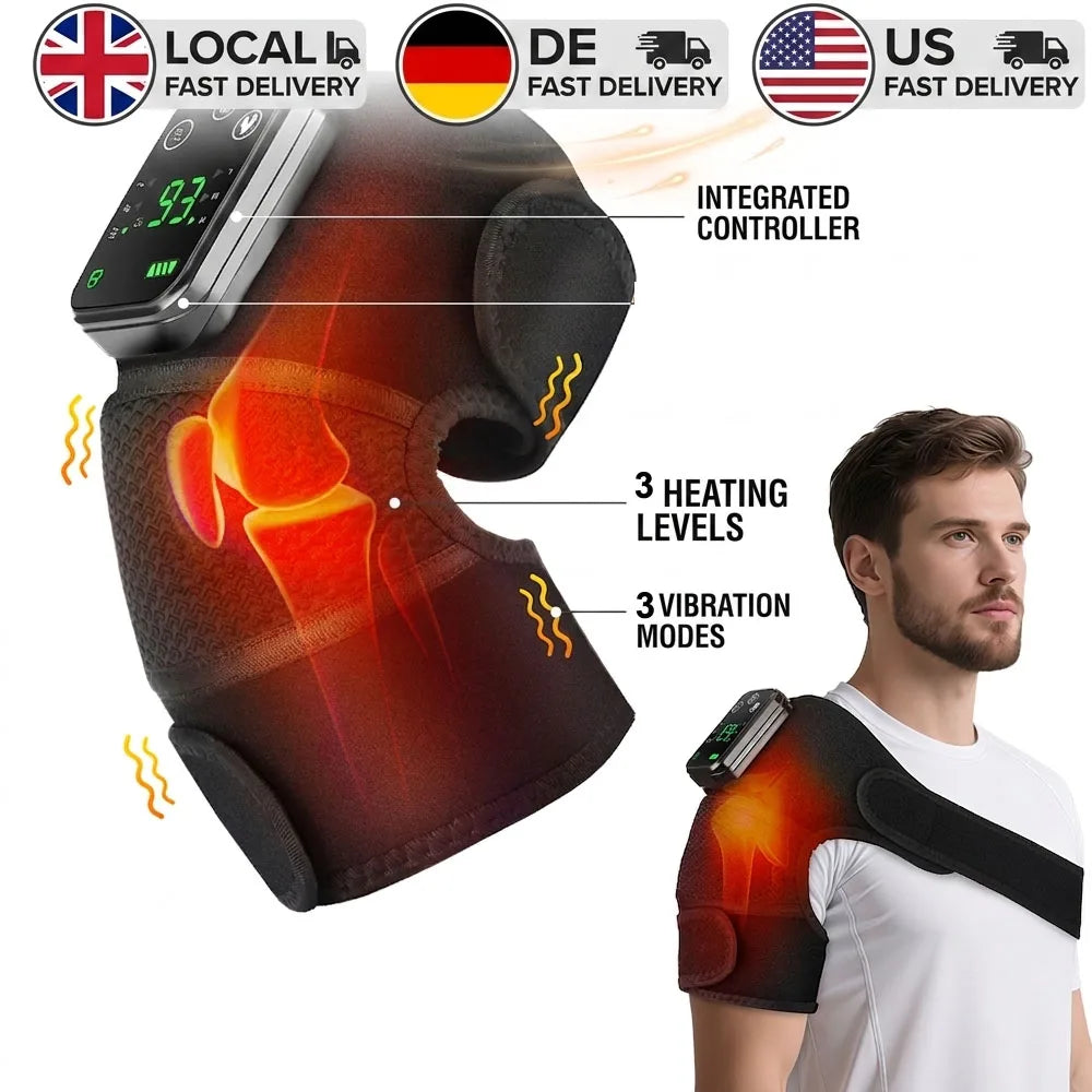 Hailicare Cordless 3 In 1 Thermal Knee Pad With Vibration Massager