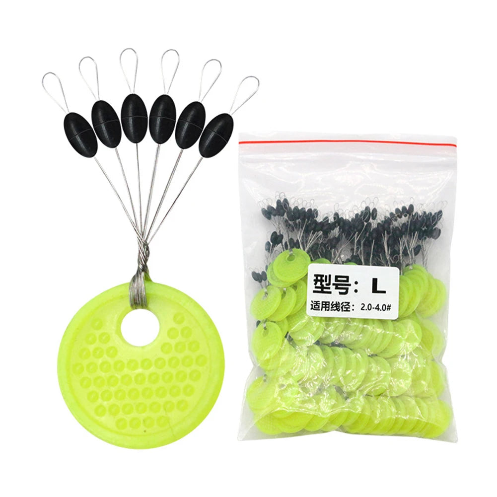 APWIKOGER Fishing Float Bobber Oval Line Stops For Catfish