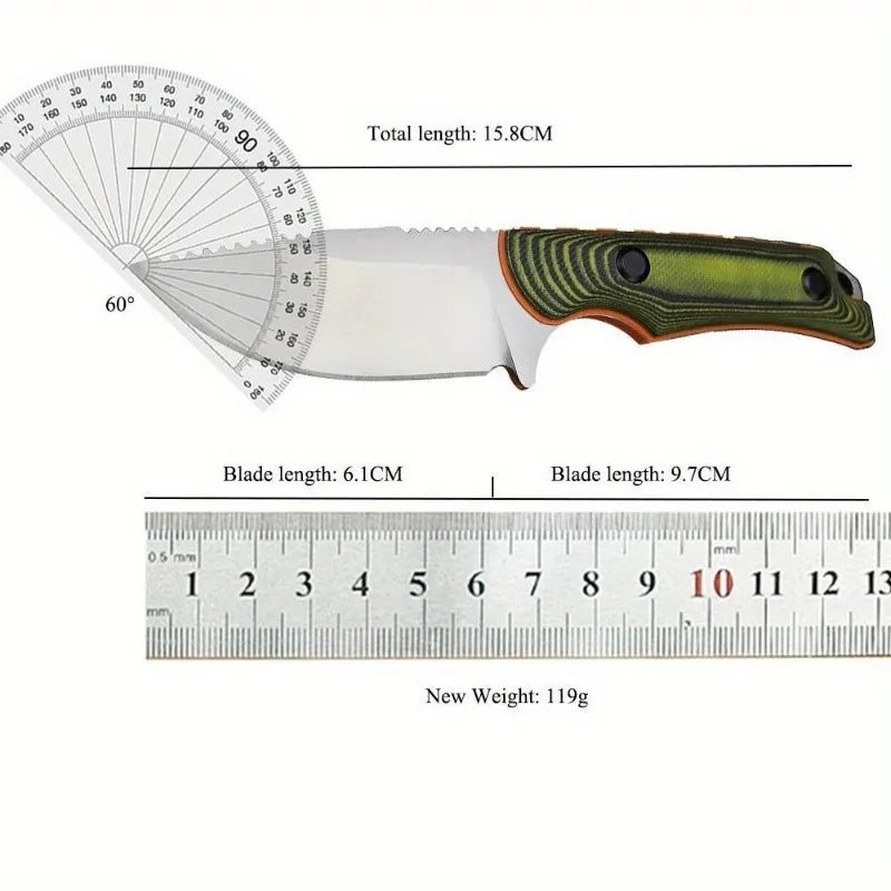 BM 15017 Two Tone G10 Fixed Blade Knife 8Cr13Mov Outdoor EDC Self Defense