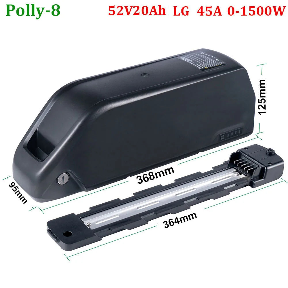 UNITPACKPOWER E-Bike Downtube Battery Pack 36V 48V 52V 72V