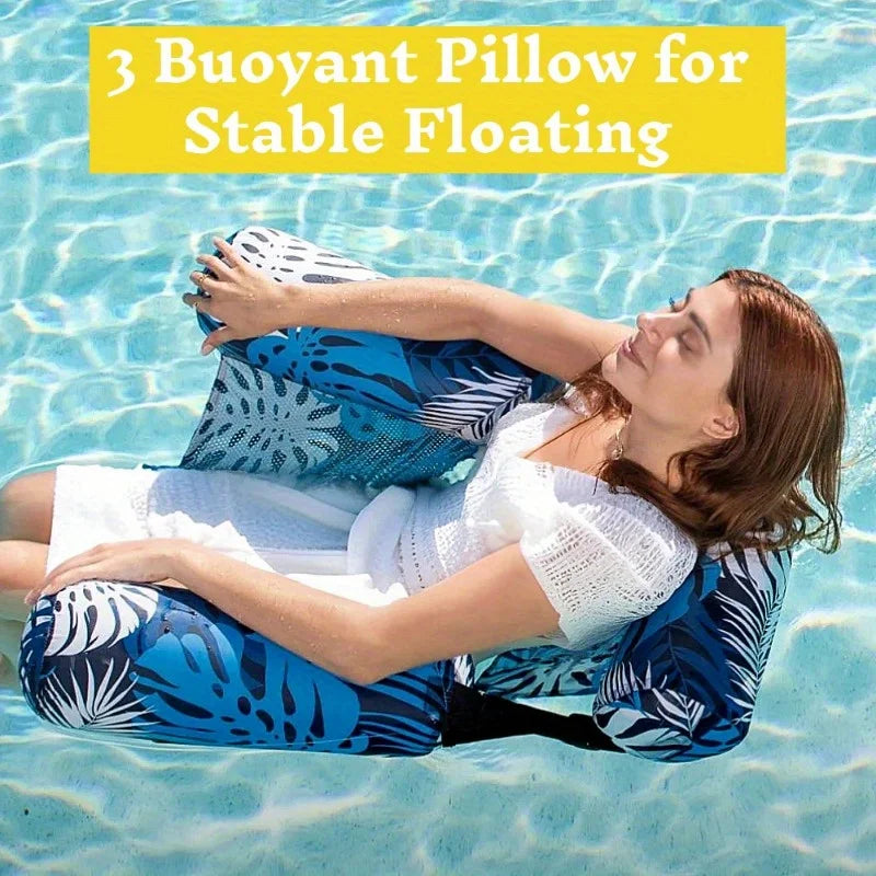 Joyfy Leaf Pool Chair Inflatable Lounger For Adults Beach Lake