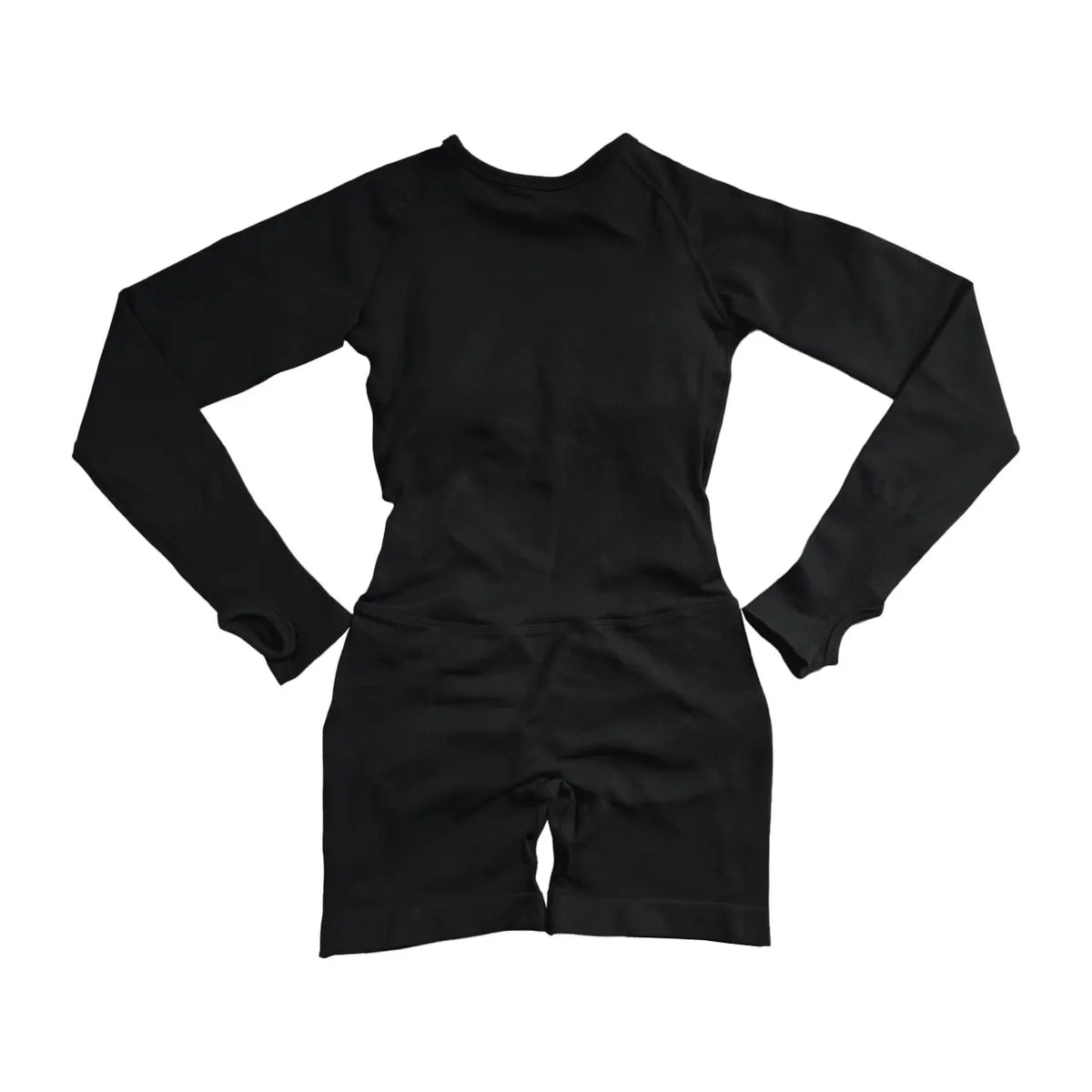 Nclagen Women's Seamless Long Sleeve Backless Yoga Jumpsuit
