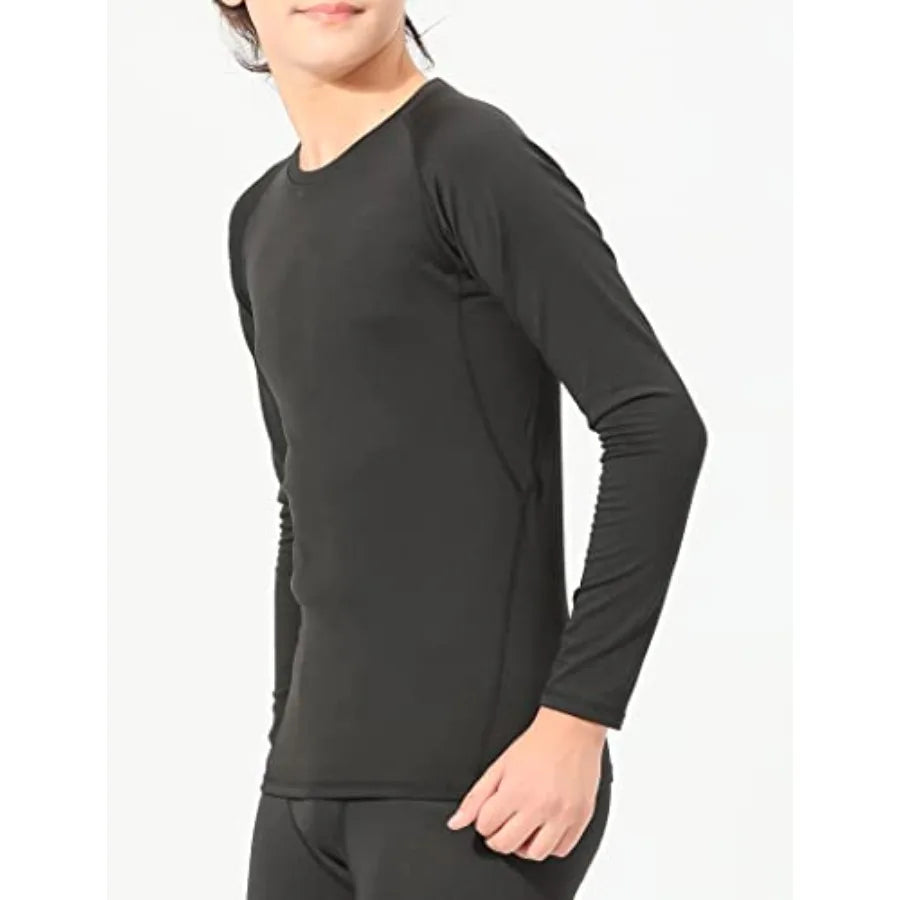 Youth Boys Compression Leggings Pack Base Layer For Cold Gear