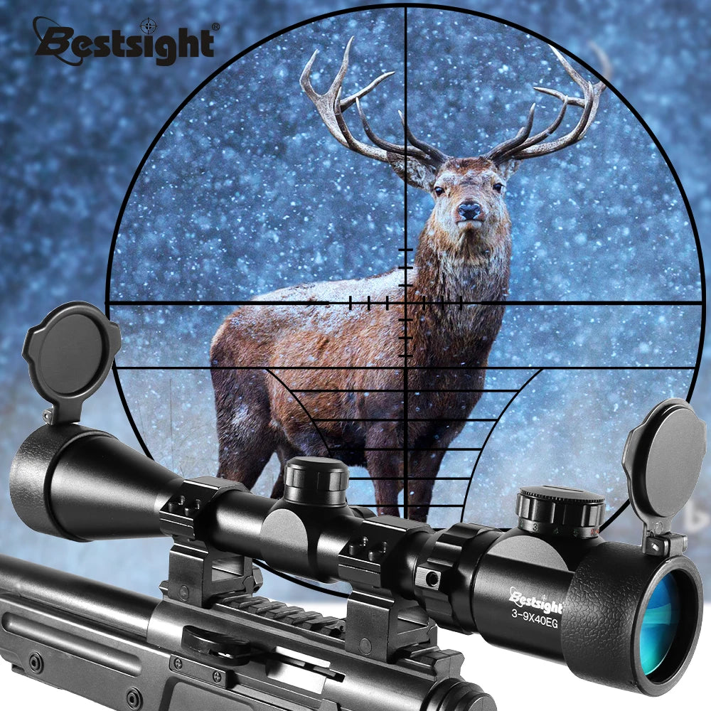 Nabila Hunting Scope Illuminated Mil Dot Crosshair With Mounts