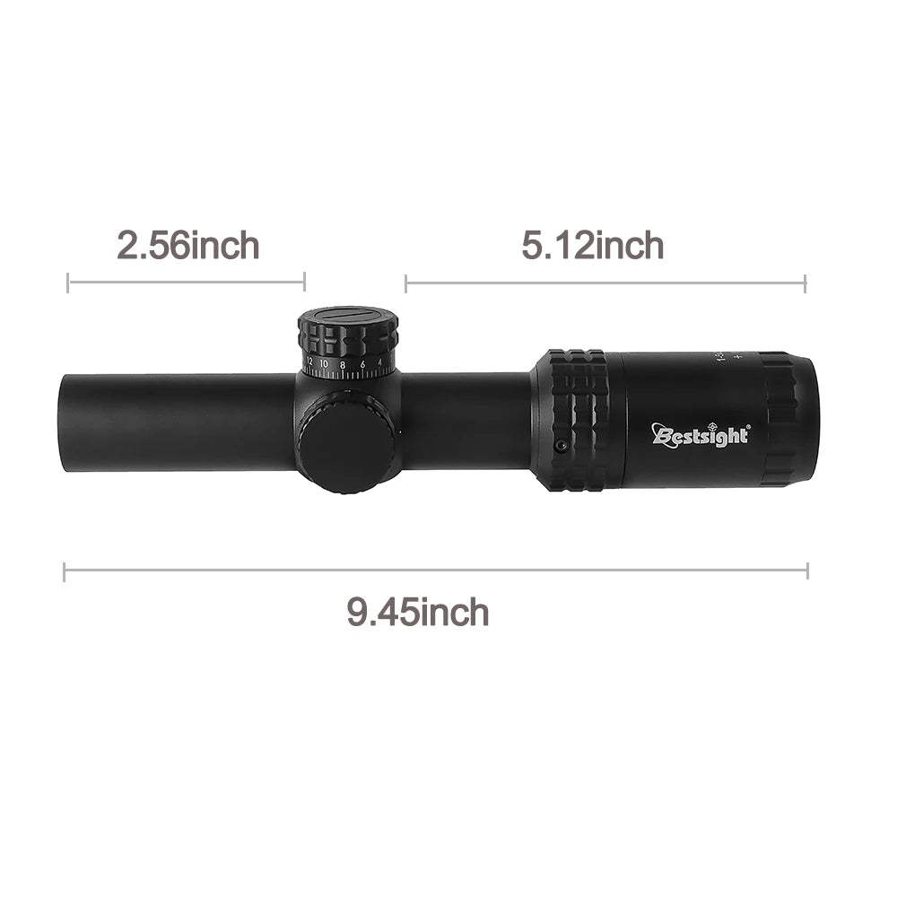 Bestsight 1-5X24 Tactical Scope With Illuminated Reticle