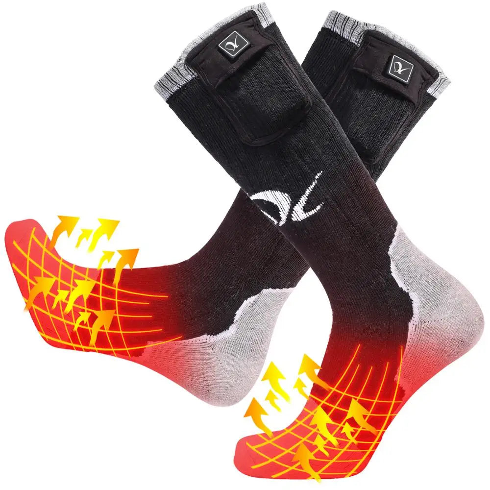 Savior Heated Socks Rechargeable Warm Winter Socks Outdoor Sports