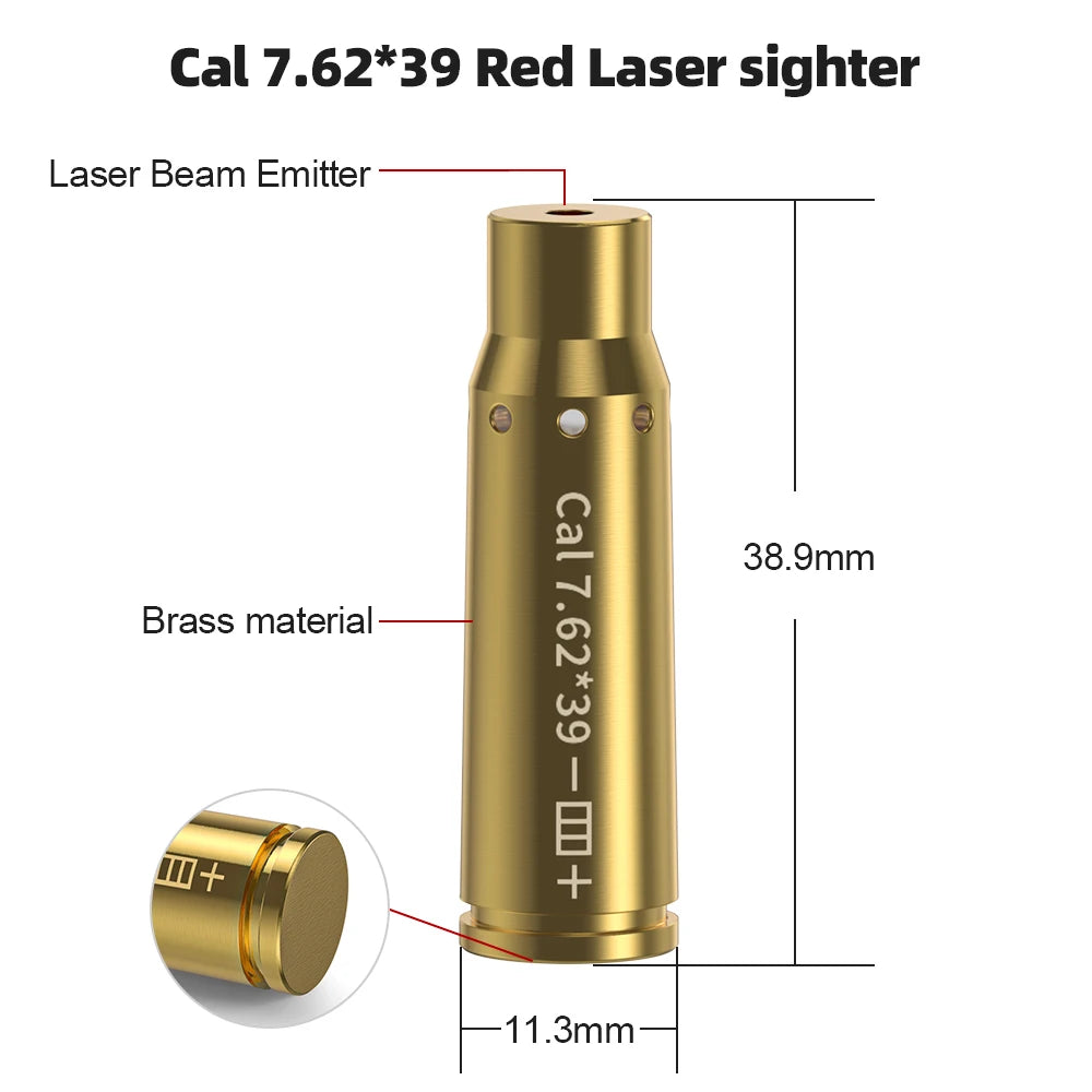 7.62x39 Laser Calibration Tool for Training and Shooting