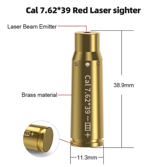 7.62x39 Laser Calibration Tool for Training and Shooting