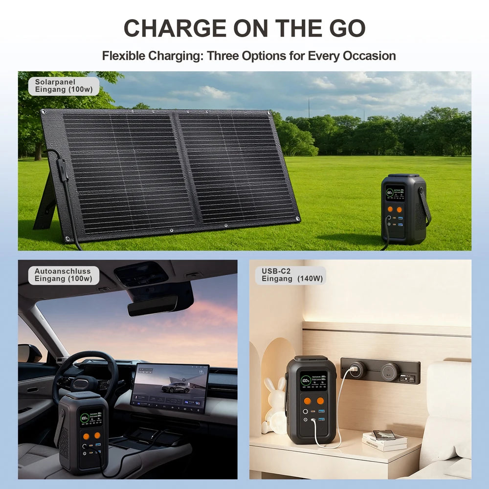 Ctolity 192Wh Lifepo4 Power Station 200W Portable Charger