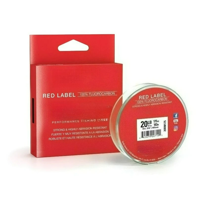 Red Label 100 Percent Fluorocarbon Fishing Line For Saltwater