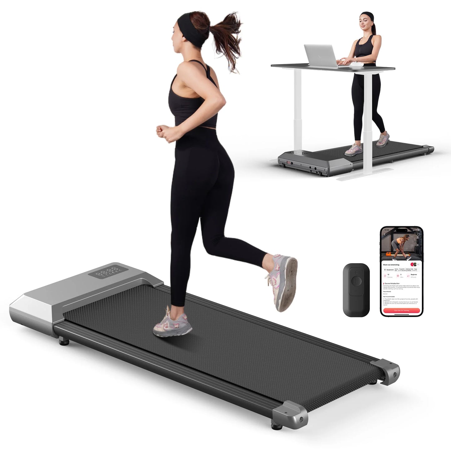 Superun 2in1 Home Treadmill With 2.5HP Motor And LCD