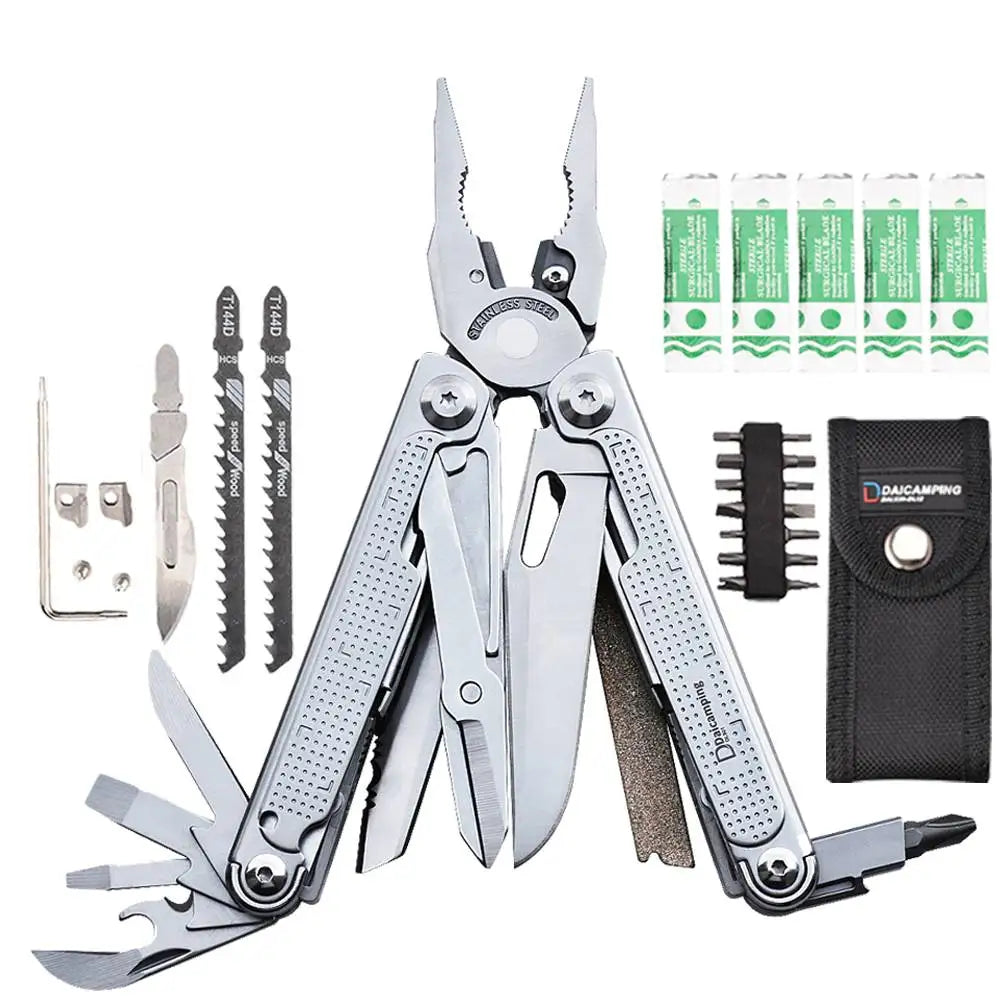 Daicamping Multifunctional Folding Pliers Stainless Steel EDC Multi Tool