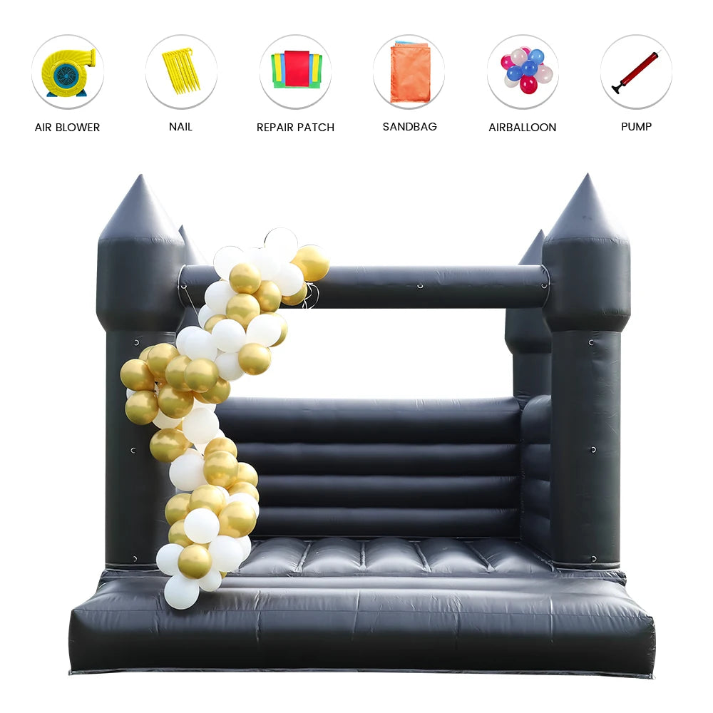 RTS Inflatable Giant Bounce House Castle for Kids Party