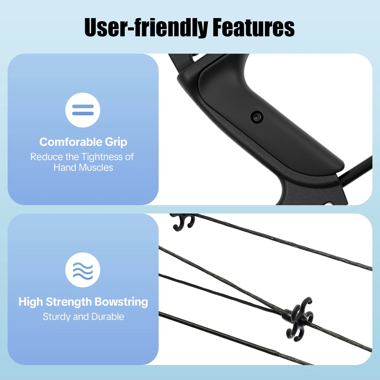 Compound Bow Hunting Kit With 12 Arrows 3 Pin Sight