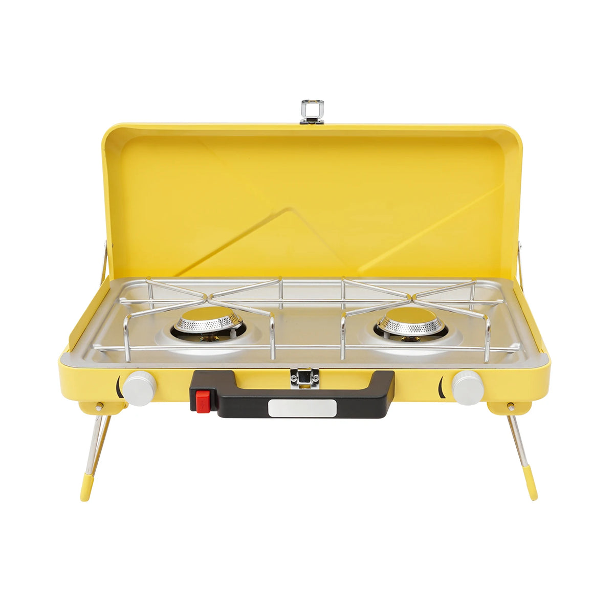 Two Burner Camping Stove 3500W Portable Gas Grill With Piezoelectric Ignition