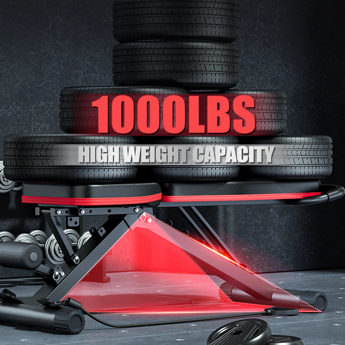 Pre Assembled Foldable Dumbbell Weight Bench For Home Gym