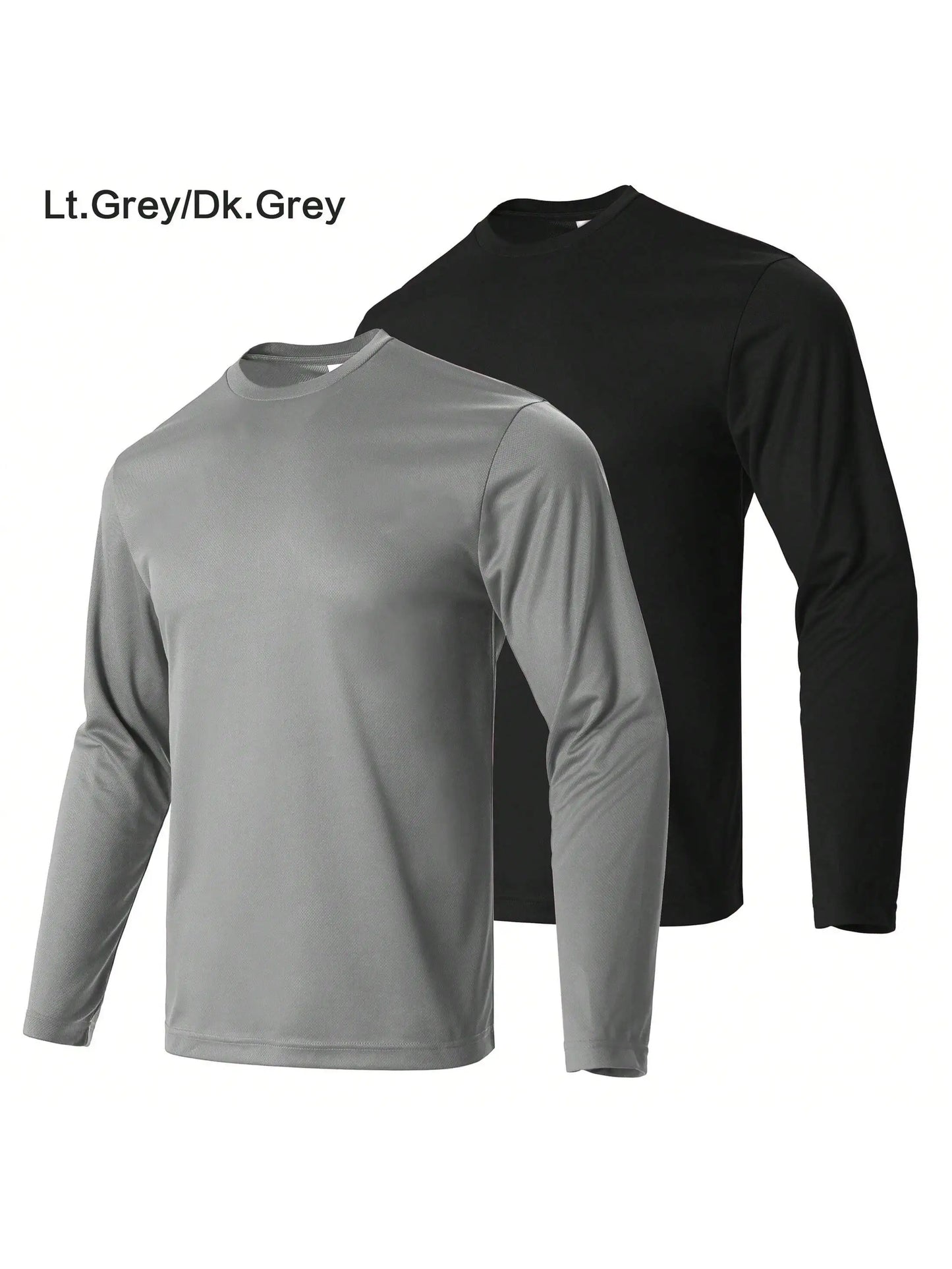 Men Performance Long Sleeve Moisture Wicking Athletic Tee