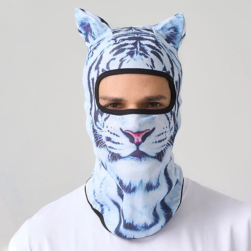 3D Cat Ski Balaclava Animal Face Covering Headgear