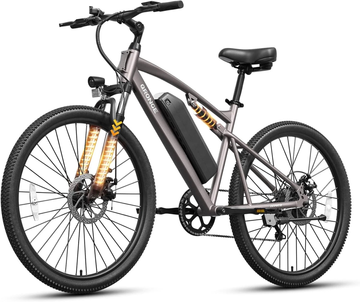 Qroonge Zephyr 1000W Peak Motor Full Suspension Mountain Ebike