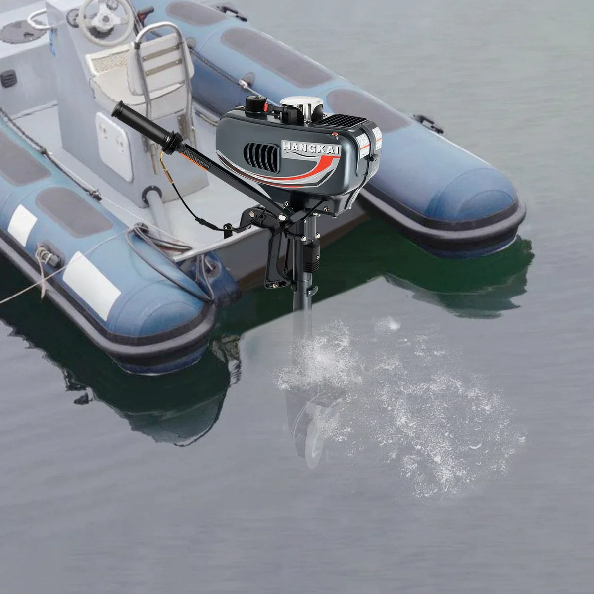 Portable 3.5HP Gasoline Outboard Motor With Adjustable Tilt