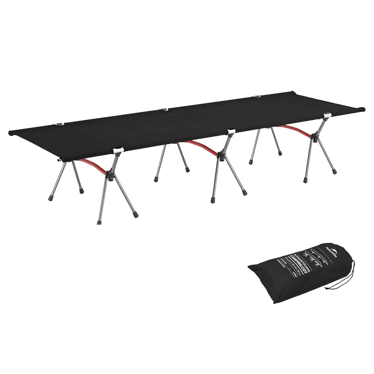 Naturehike Adjustable Ultralight Folding Camping Cot Outdoor