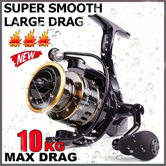 Spinning Reel With Metal Spool And Rocker Arm Five Point Two To One Gear Ratio