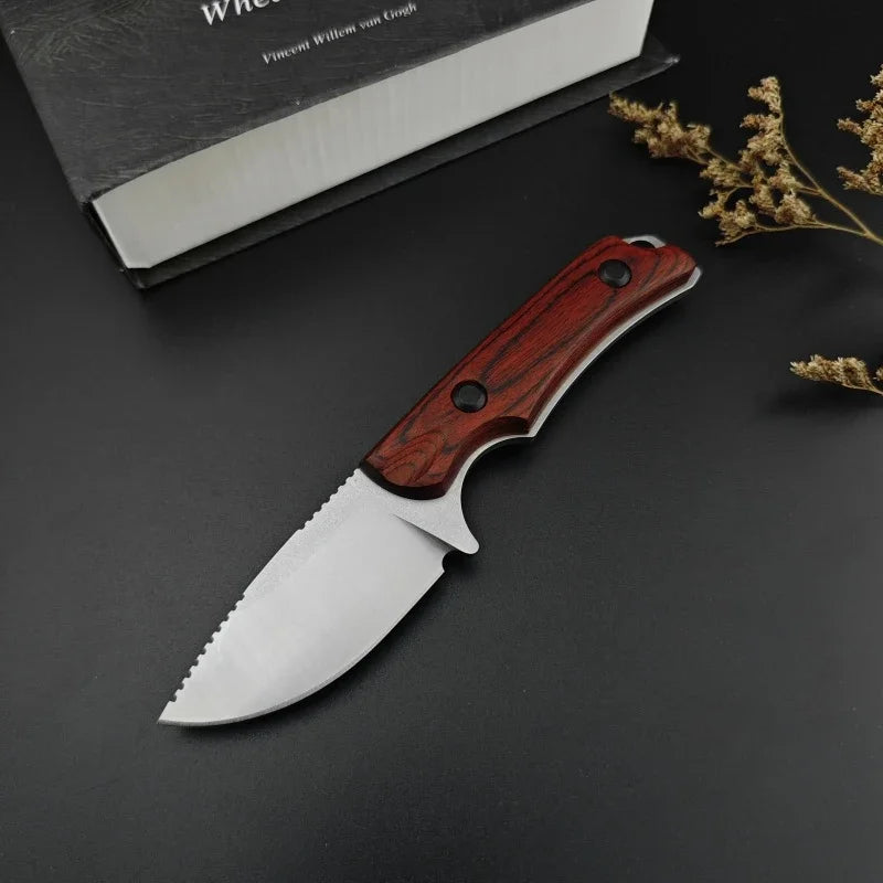 BM 15017 Two Tone G10 Fixed Blade Knife 8Cr13Mov Outdoor EDC Self Defense