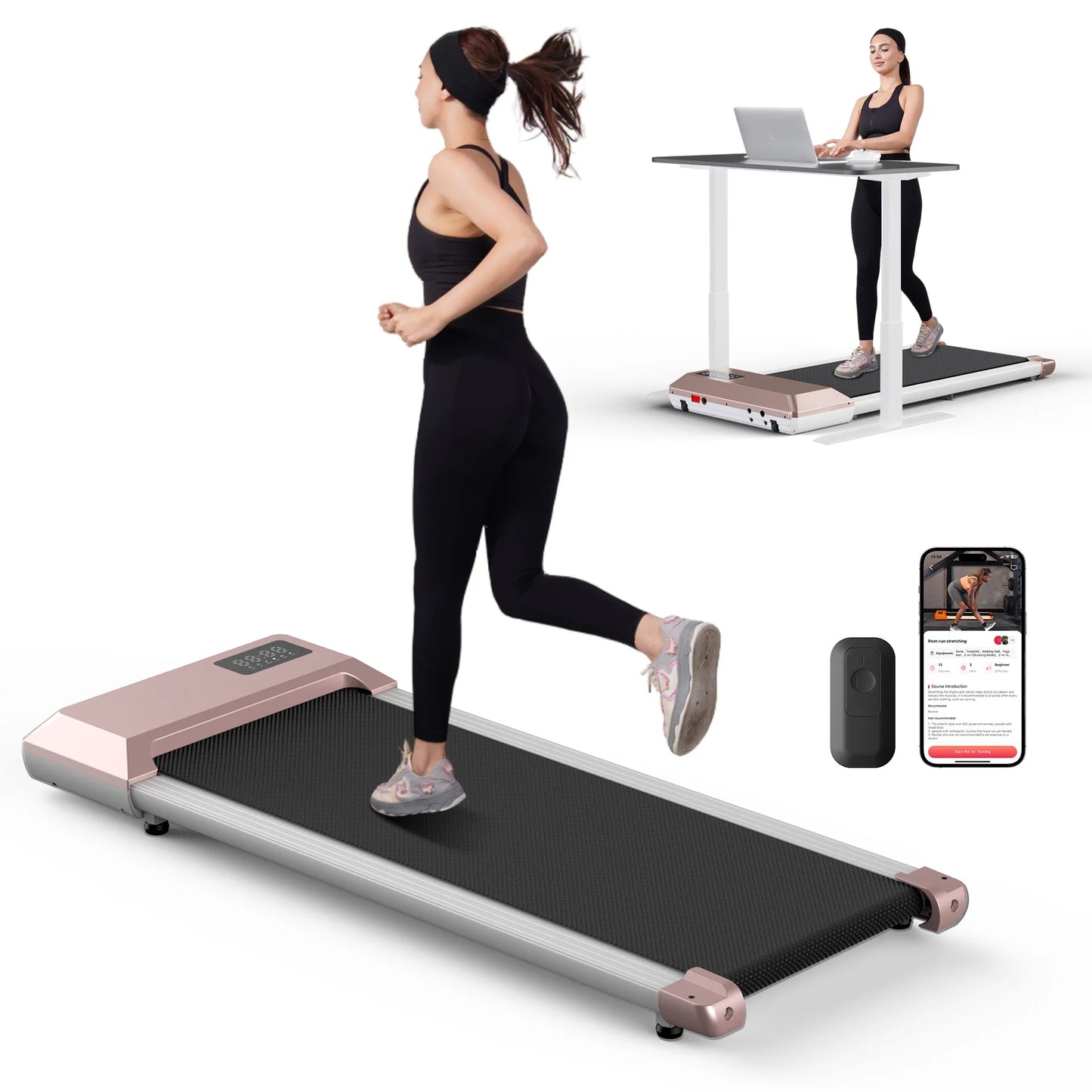 Superun 2in1 Home Treadmill With 2.5HP Motor And LCD
