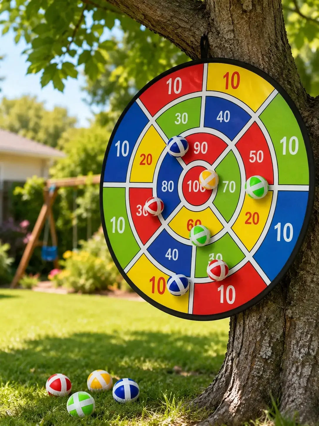 Sticky Ball Dart Board Set for Indoor and Outdoor Fun